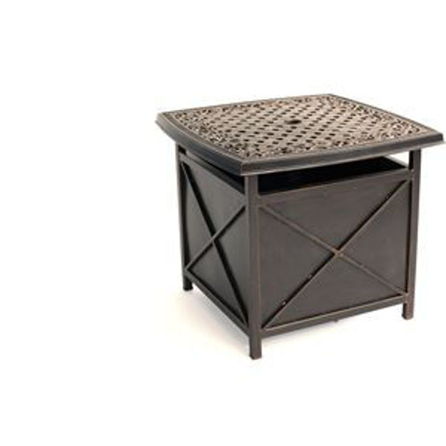 Picture of Traditions Cast-top Side Table and Umbrella Stand