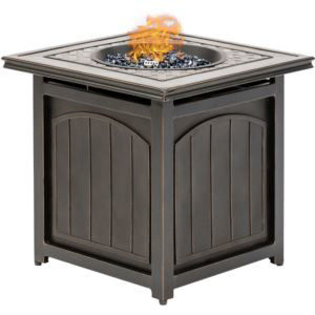 Picture of Traditions 26-In. Square LP Gas Fire Pit Side Table with Aluminum Cast-Top and Burner Lid