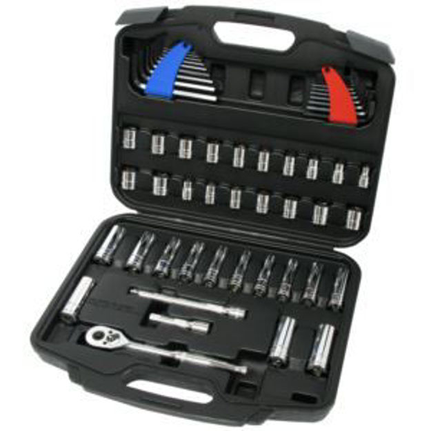 Picture of Pro-Grade 58-Piece SAE and Metric Socket Set with Case