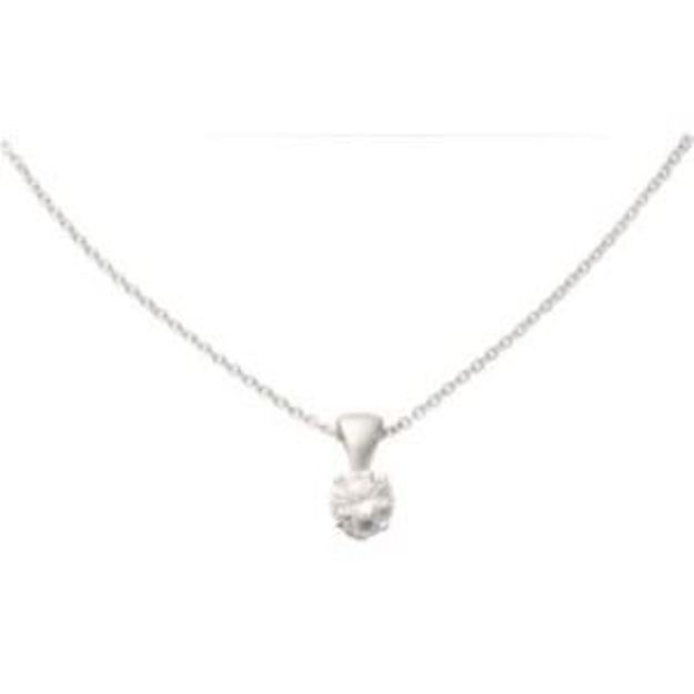 Picture of 14k White Gold Diamond Necklace .50ct