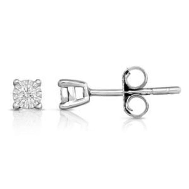 Picture of Diamond Solitaire .10twt Stud Earrings
