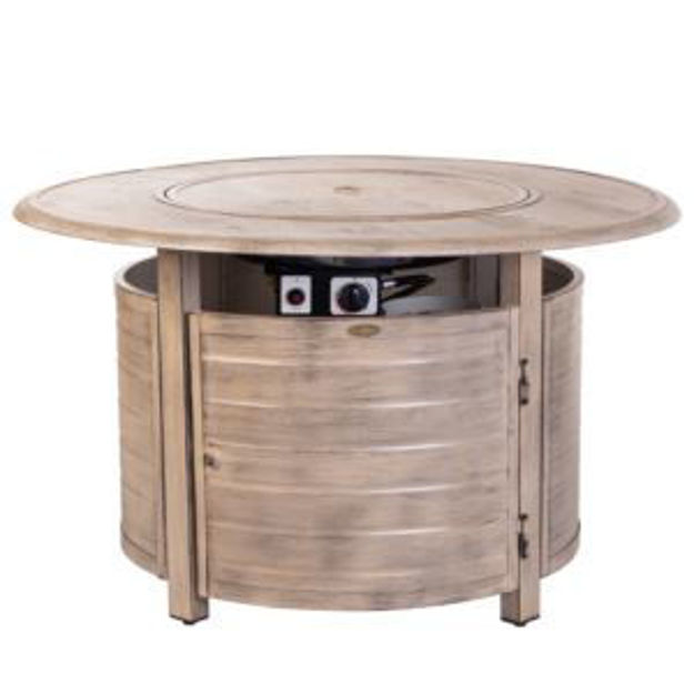 Picture of Thatcher Driftwood Round Aluminum LPG Fire Pit