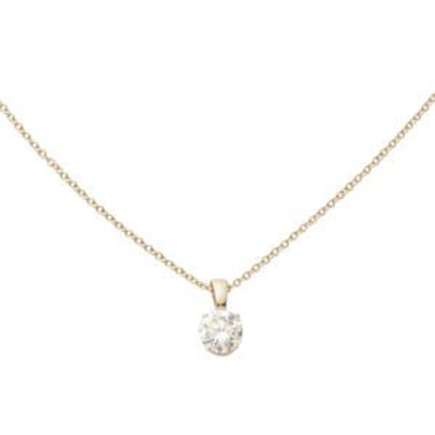 Picture of 14k Yellow Gold Diamond Necklace .33ct