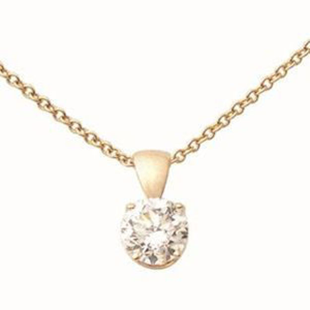 Picture of 14k Yellow Gold Diamond Necklace .15ct