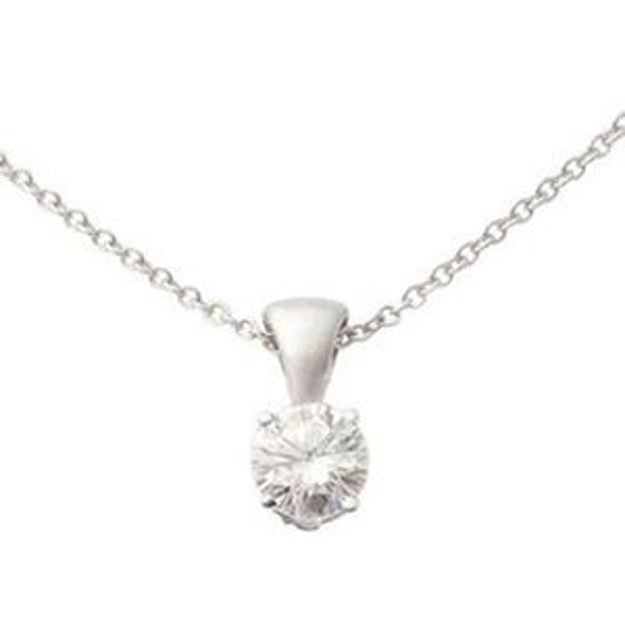 Picture of 14k White Gold Diamond Necklace .15ct