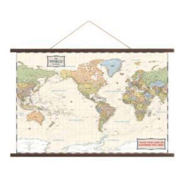 Picture of Antique World Canvas Map