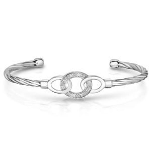 Picture of Diamond Silver Cuff Bracelet