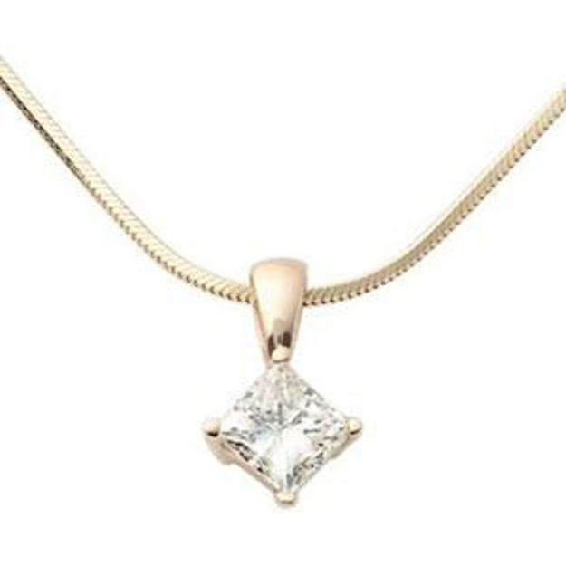 Picture of Yellow Gold .25ct Diamond Necklace