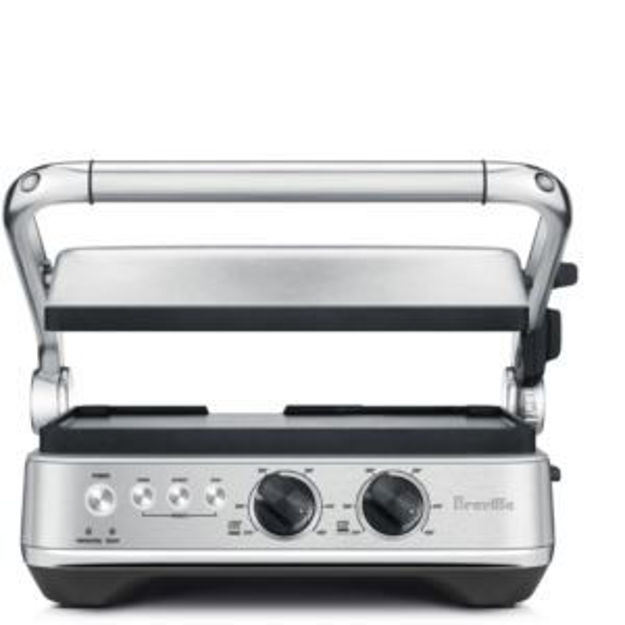 Picture of Sear and Press Indoor Electric Smokeless Grill with Reversible Plates and Independent Temperature Co
