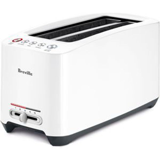 Picture of Lift and Look Touch Toaster with 4-Slice Motorized Long Slots in White