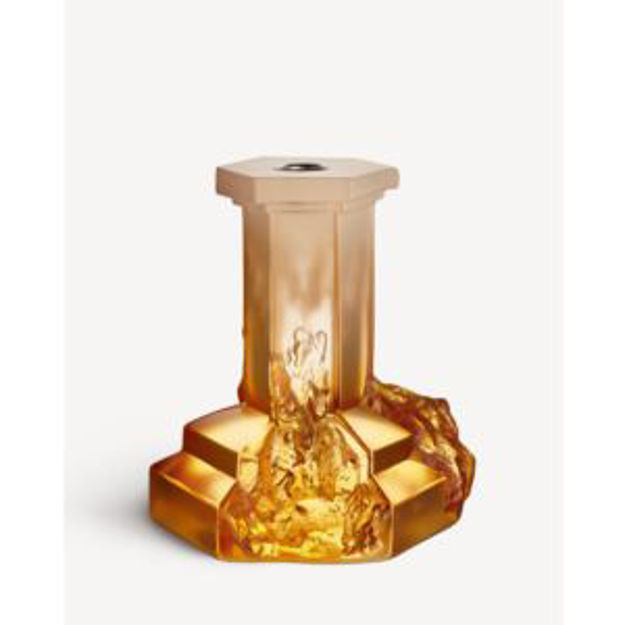 Picture of Rocky Baroque Candlestick Amber Haze Large