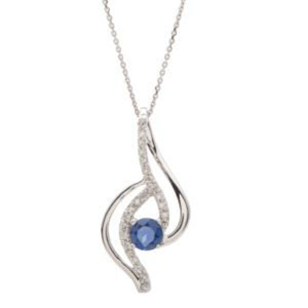 Picture of Sapphire & Diamond Necklace
