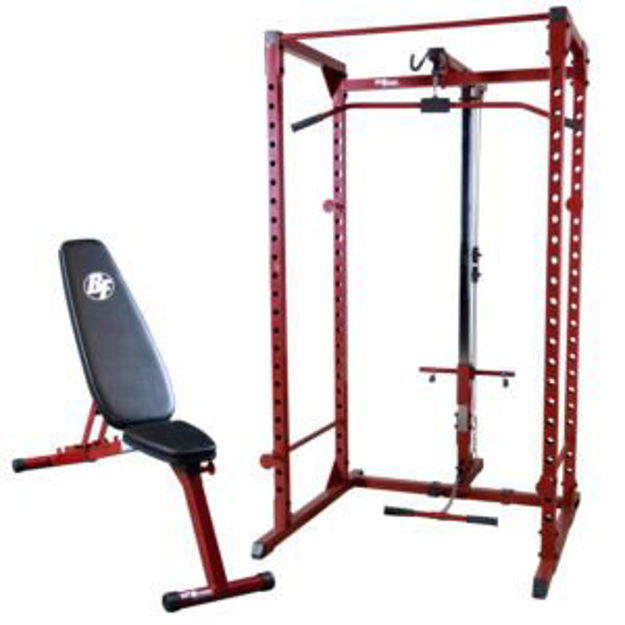 Picture of Best Fitness Power Rack w/Lat & Bench