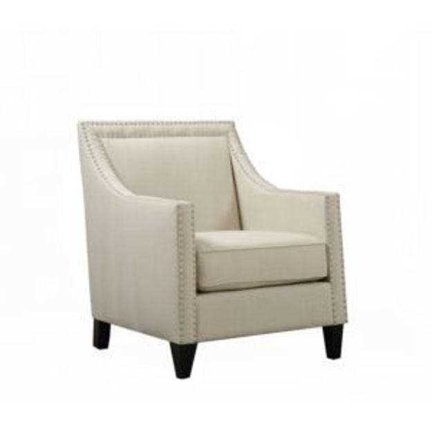 Picture of Bridgehampton Accent Chair with Nailhead Trim in Natural