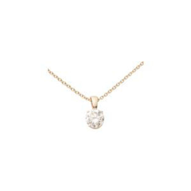 Picture of 14k Yellow Gold Diamond Necklace .10ct