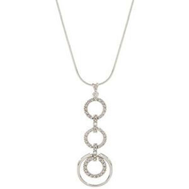 Picture of Cascading Circle Diamond Necklace