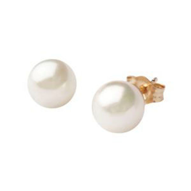 Picture of Pearl Earrings 9mm - White