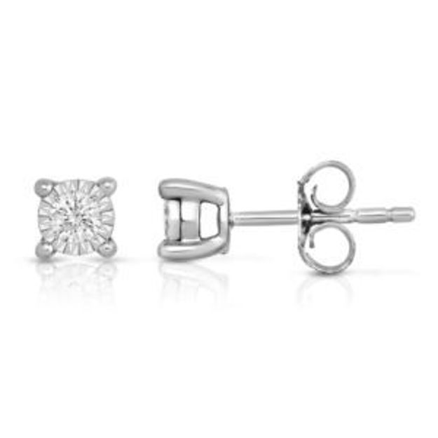 Picture of Diamond Solitaire .20twt Stud Earrings