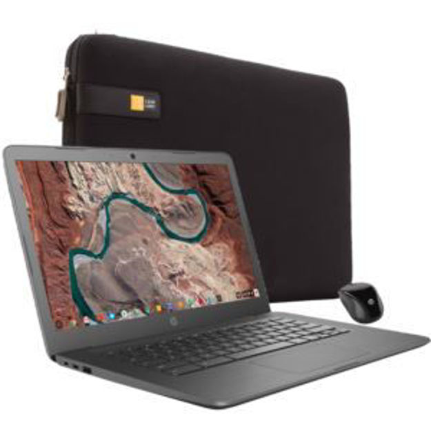 Picture of 11.6" Chromebook w/ wireless mouse and carrying case