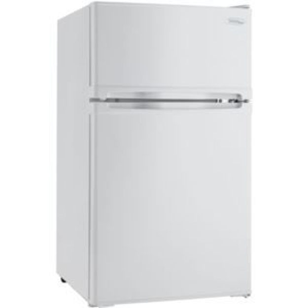 Picture of Designer Energy Star 3.1-Cu. Ft. Compact Dual-Door Refrigerator/Freezer in White