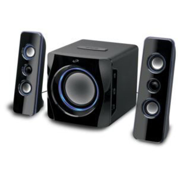 Picture of 2.1 Wireless Bluetooth Speakers w/ Subwoofer & LED Lights