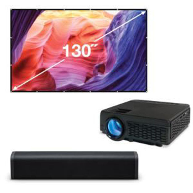 Picture of Bundle w/ Projector, 130" Screen, Sound Bar & HDMI Cable
