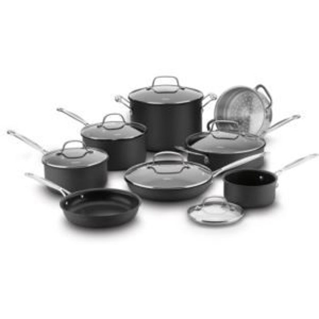 Picture of Chefs Classic Non-Stick Hard Anodized 14-Piece Cookware Set