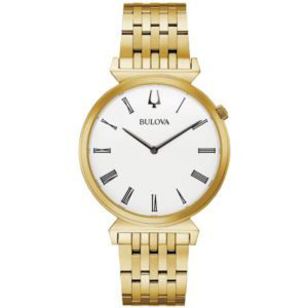 Picture of Men's Regatta Gold-Tone Stainless Steel Watch White Dial