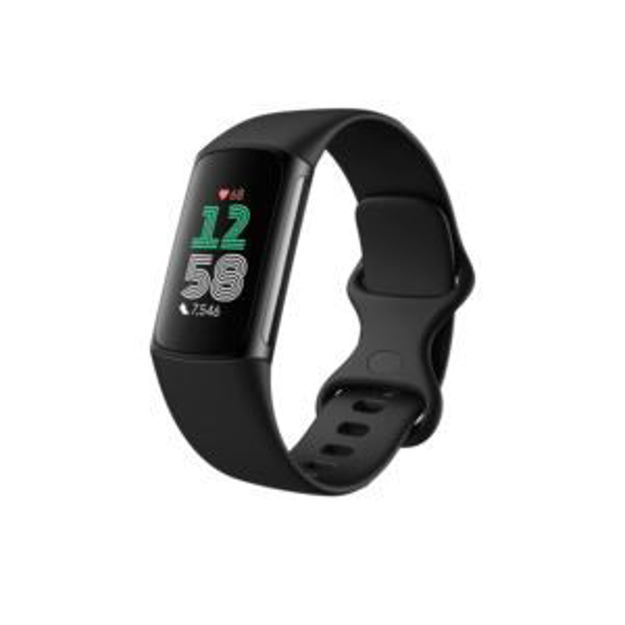 Picture of Charge 6 Fitness Tracker Obsidian/Black Aluminum