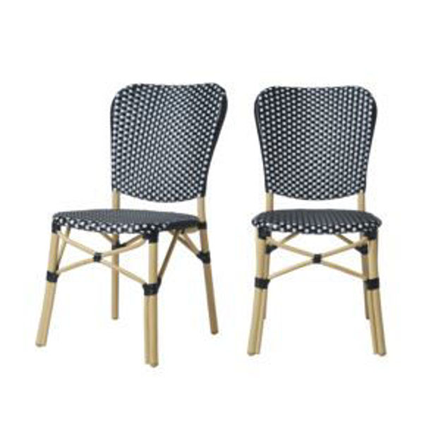Picture of Orsay French Bistro Wicker Chairs Set of 2