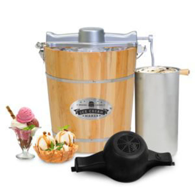 Picture of Gourmet Old Fashioned 4qt Wood Bucket Ice Cream Maker