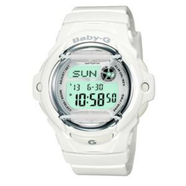 Picture of Ladies Baby-G Gloss White Jelly Digital Watch