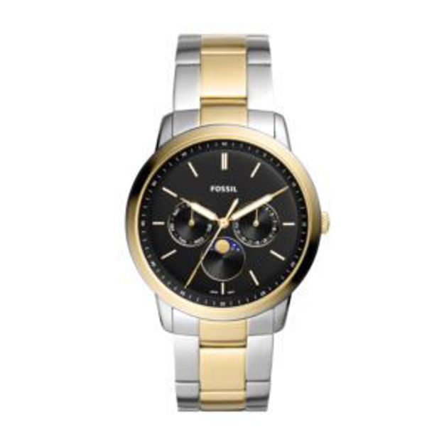 Picture of Men's Neutra 2-Tone Stainless Steel Multifunction Watch Black Dial