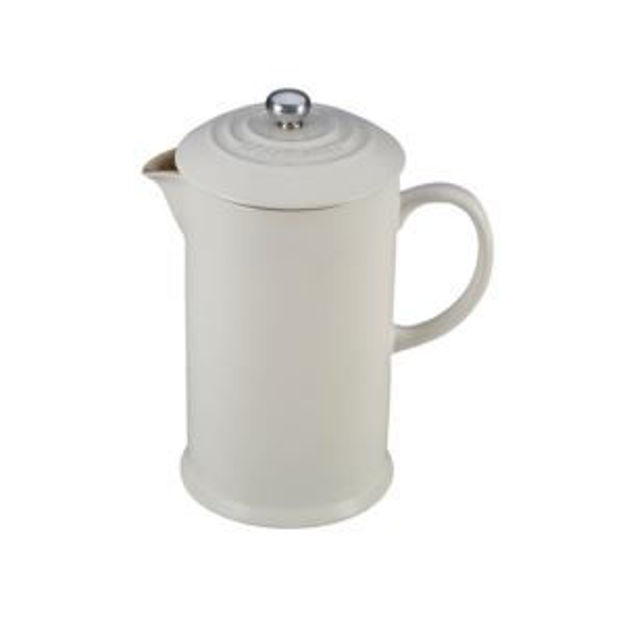 Picture of 34oz Cafe Collection Stoneware French Press White