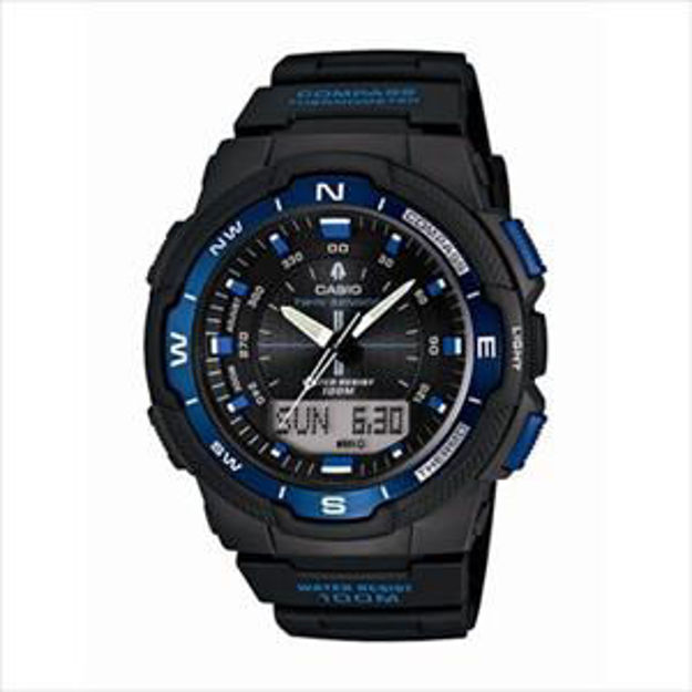 Picture of Twin Sensor Multi-Function Watch Black Resin Band