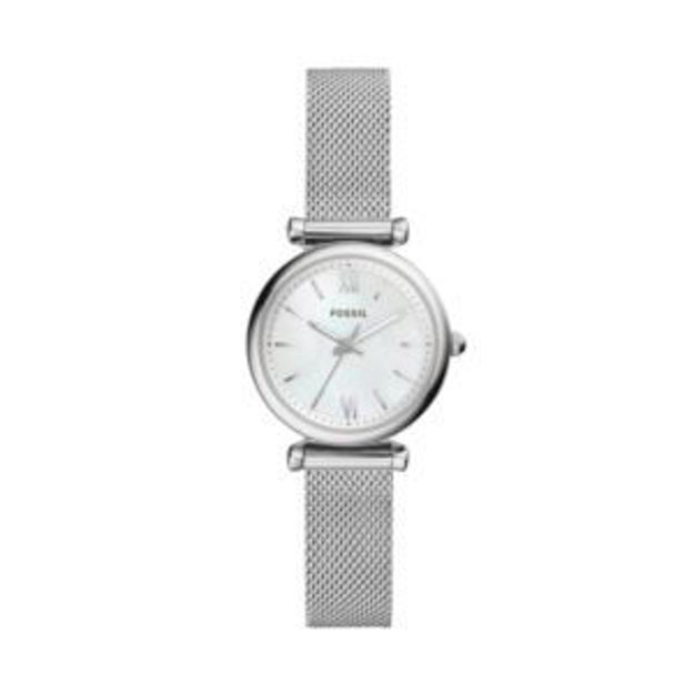 Picture of Ladies Carlie Mini Stainless Steel Mesh Watch Mother-of-Pearl Dial