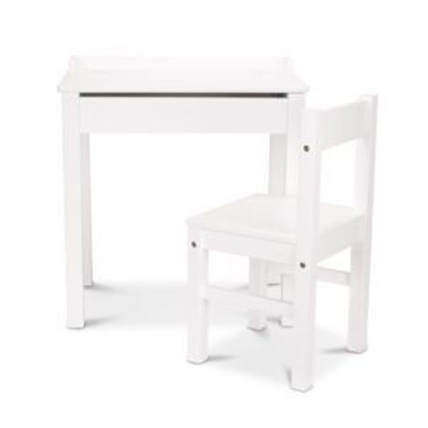 Picture of Kids Lift-Top Desk and Chair White