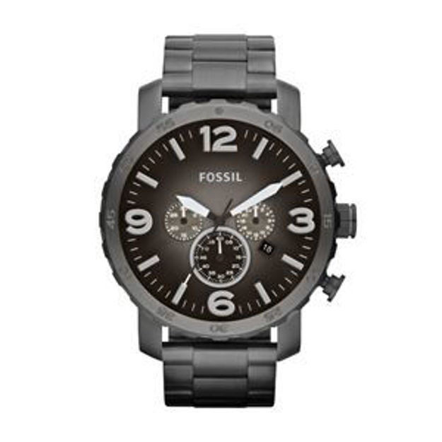 Picture of Mens Nate Smoke Stainless Steel Watch Gunmetal Fade Dial