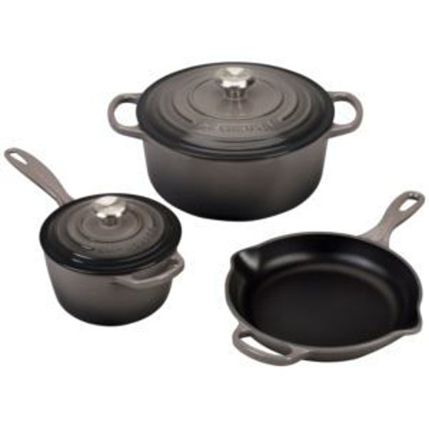 Picture of 5pc Signature Cast Iron Cookware Set Oyster