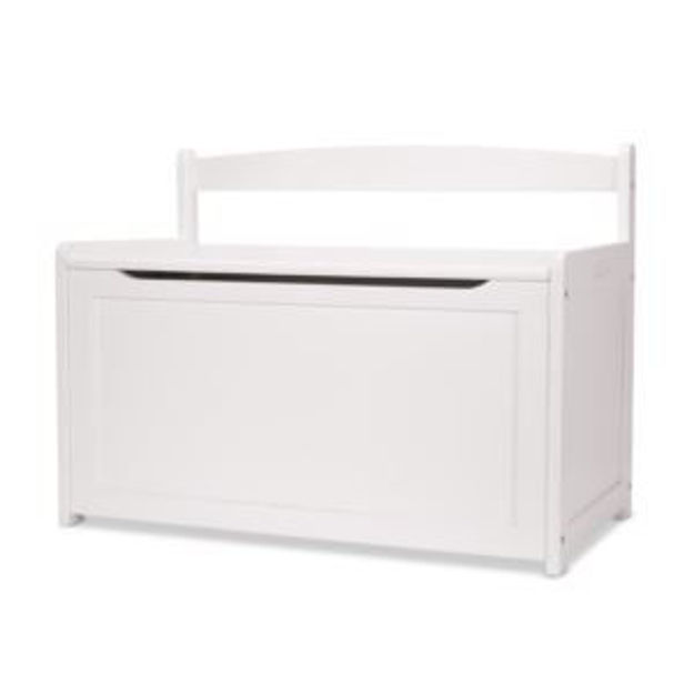 Picture of Wooden Toy Chest White