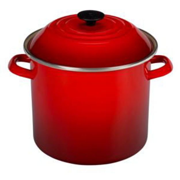 Picture of 10qt Enamel on Steel Covered Stockpot Cerise