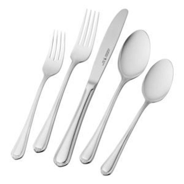 Picture of 65pc Alcea 18/10 Stainless Steel Flatware Set