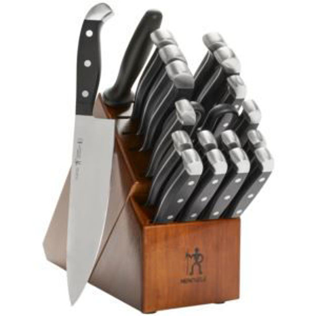 Picture of Statement 20 pc Knife Block Set Brown