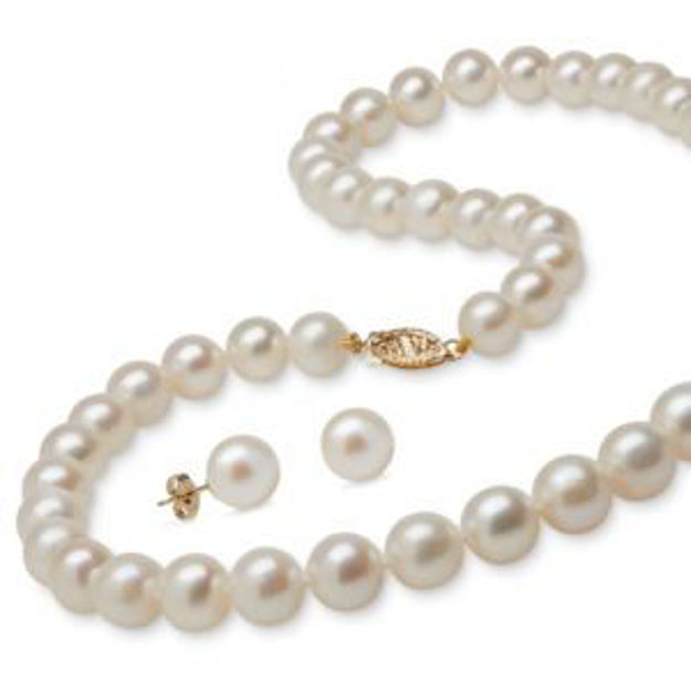 Picture of Pearl Earring & Necklace Set