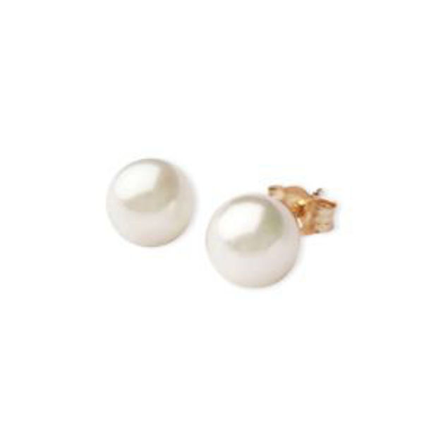 Picture of Pearl Earrings 6mm - White