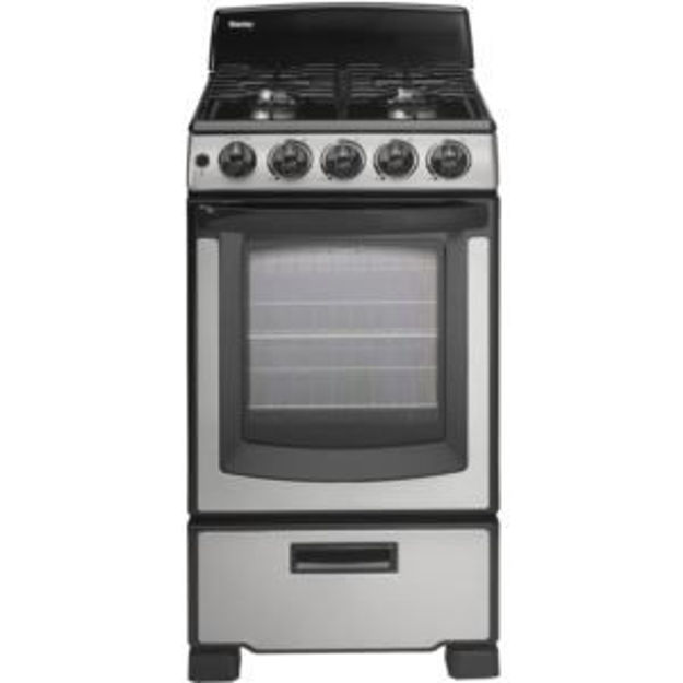 Picture of Designer 20-In. Gas Range with Sealed Burners, Electric Ignition and 2.3-Cu. Ft. Oven Capacity in St