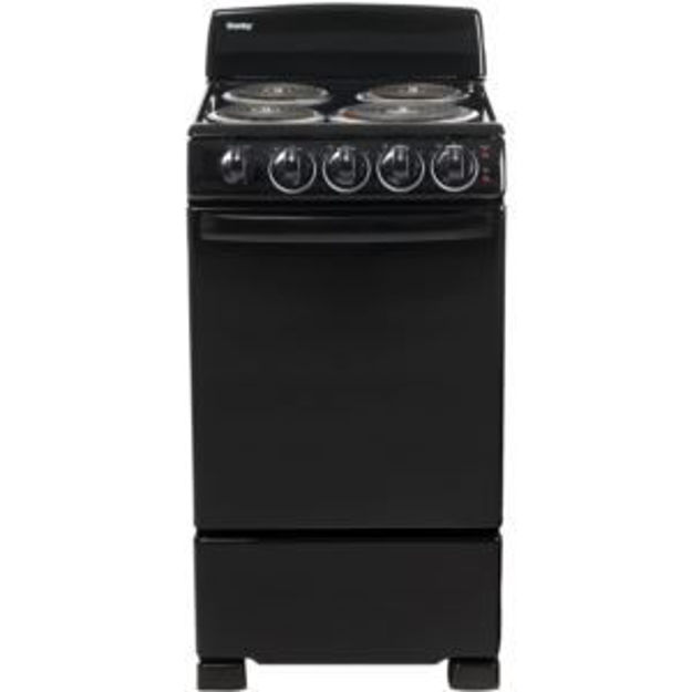 Picture of 20-In. Electric Range with Coil Elements and 2.3-Cu. Ft. Oven Capacity in Black