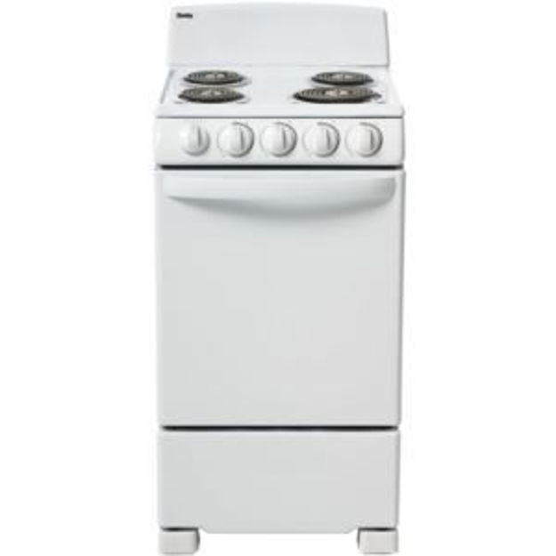 Picture of 20-In. Electric Range with Coil Elements and 2.3-Cu. Ft. Oven Capacity in White