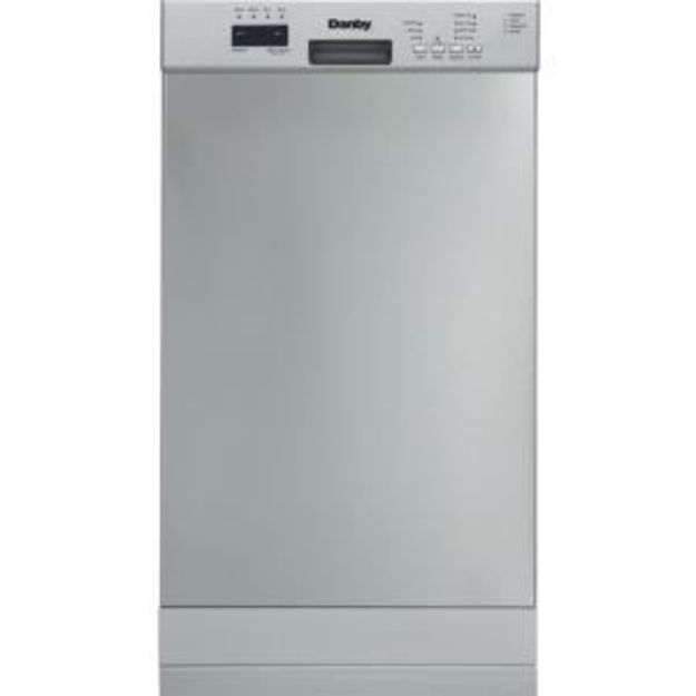 Picture of 18-inch Built-in Dishwasher with Front Controls in Stainless Steel