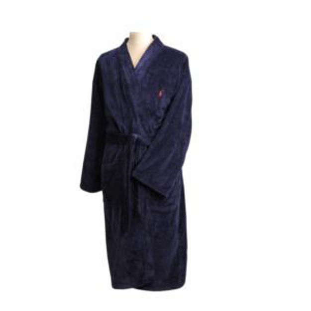 Picture of Navy Cotton Robe Size S/M